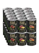 Wild Farm Monoprotein Mix Smaków 30x400g hipoalergiczna karma dla psa