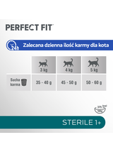 PERFECT FIT (Sterile 1+) 6x750g Bogaty w wołowinę - sucha karma dla kota po sterylizacji