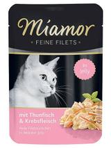 Miamor Feine Filets - mokra karma dla kota filety z tuńczyka z krabem 12x100g