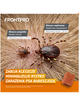 Frontpro tabletki na pchły i kleszcze M 28,3mg 4-10kg x 3tabl