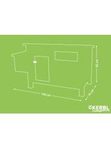 KERBL Domek dla kur Coop Emma, 146 x 74 x 85 cm