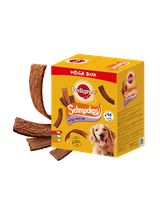 PEDIGREE® Mega Box SchmackosTM – karma uzupełniająca dla dorosłych psów (o smaku Wołowiny, Jagnięciny i Drobiu) – 790g
