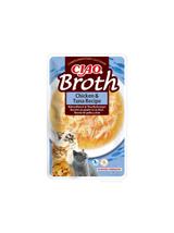 INABA Ciao Broth-karma uzupełniająca dla kota o smaku kurczaka i tuńczyka w rosole 40g