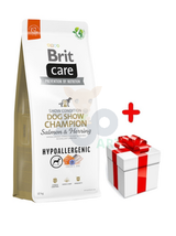 BRIT CARE Dog Hypoallergenic Dog Show Champion Salmon & Herring 12kg + niespodzianka dla psa GRATIS!