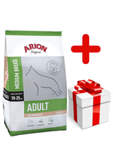ARION Original Adult Medium Breed Salmon & Rice 12kg + niespodzianka dla psa GRATIS!