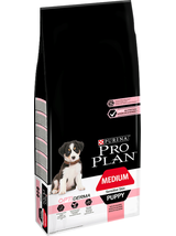 Purina Pro Plan Medium Puppy Sensitive Optiderma, łosoś i ryż 12kg   + niespodzianka dla psa GRATIS!