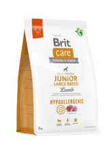 BRIT CARE Dog Hypoallergenic Junior Large Breed Lamb 3kg
