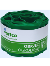 Obrzeże ogrodowe faliste zielone 15cm 9mb