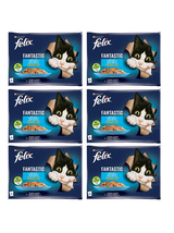 FELIX Rybne Smaki w galaretce z łososiem i gładzicą  12x(4x85g)