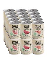 WILD FARM Pate Mix Smaków 30x400g bezglutenowa karma dla psa