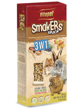 VITAPOL Kolby dla gryzoni „Smakers” 3w1 (orzechowa/owoce lasu/popcorn) 3szt.