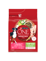 PURINA ONE Weight Control/Sterilized Medium/Maxi Karma dla psów bogata w indyka z ryżem 4x2,5 kg