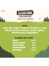 ADVENTUROS Training Przysmaki dla psów Bogate w Łososia 115g