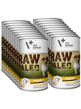 Vetexpert Raw Paleo Puppy Turkey 18x400g - indyk puszka
