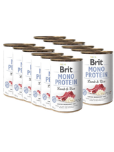 BRIT MONO PROTEIN LAMB & BROWN RICE 12x400g
