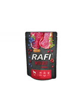 Rafi z wołowiną dla psa - saszetka 300g (czarne opakowanie)