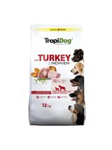TROPIDOG Premium adult mediu & large breed indyk z ryżem 12kg