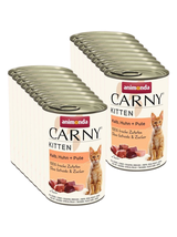 ANIMONDA Cat Carny Kitten smak: cielęcina, kurczak i indyk 18x400g