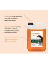 Lab-v Flaxseed Oil – 100% olej lniany tłoczony na zimno dla koni 5000 ml