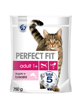 PERFECT FIT (Adult 1+) 6x750g Bogaty w łososia - sucha karma dla kota dorosłego