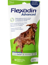 VETOQUINOL Flexadin Advanced Dietetyczna Karma Uzupełniająca Dla Psów  180g (60 kąsków) + NIESPODZIANKA DLA PSA GRATIS!!