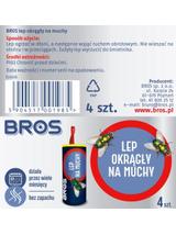 BROS Lep okrągły na muchy 4szt.