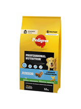PEDIGREE® Junior Professional Nutrition 12 kg z drobiem i warzywami - sucha karma pełnoporcjowa dla szczeniąt psów dużych i średnich ras