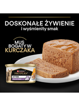 PRO PLAN Kitten Mus z Kurczakiem Mokra karma dla kociąt 24x85g