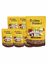 DOLINA NOTECI SUPERFOOD kangur i wołowina 10 x  300g - karma mokra dla psa