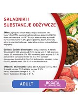 PURINA ONE Adult Medium/Maxi Karma dla dorosłych psów bogata w jagnięcinę z ryżem 4x2,5 kg