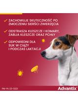 Advantix dla psów 4-10kg (pipeta 1ml)+ Cestal Dog Plus tabletki na odrobaczanie psów 2 sztuki