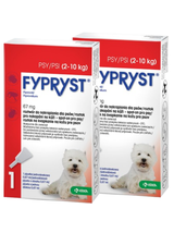 KRKA Fypryst Spot On krople na pchły i kleszcze dla psa 2-10 kg 2 szt