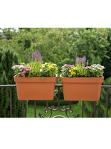 Donica balustradowa LOBELIA 450x290 - ceglasty