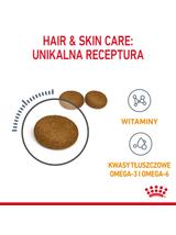 ROYAL CANIN Hair&Skin Care 10kg karma sucha dla kotów dorosłych, lśniąca sierść i zdrowa skóra + Piłka dla kota GRATIS!