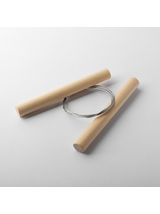 ZESTAW GARNCARSKI GLINA BIALA NARZEDZIA DO MODELOWANIA PEDZLE DREWNIANE