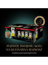 SHEBA Delicacy Fine Flakes Drobiowe Smaki saszetki 80x85 g – mokra karma pełnoporcjowa dla dorosłych kotów, w galaretce (kawałki z: kaczką, kurczakiem, drobiem, indykiem)