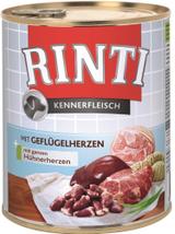 Rinti Kennerfleisch Geflugelherzen karma mokra dla psa - serca drobiowe 6x800g