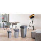 Curver Kosz na śmieci "FLIP BIN" 10L Srebrny/grafit