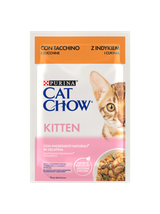 CAT CHOW Kitten Karma dla kociąt z indykiem i cukinią w galaretce 10x85g