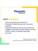 VETOQUINOL Flexadin Advanced Dietetyczna Karma Uzupełniająca Dla Psów  180g (60 kąsków) + NIESPODZIANKA DLA PSA GRATIS!!