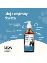 Lab-v Cod Liver Oil – Olej z wątroby dorsza 100% dla psa i kota 250ml