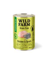WILD FARM Premium Grain Free Chicken and Sprats 400g  - bezzbożowa karma dla kota