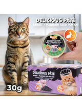 UNIQ PETS KARMA MOKRA DLA KOTA ROYAL RABBIT pasztecik z królika z nasionami babki lancetowatej 30 g x 8 szt