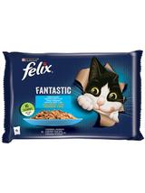 FELIX Rybne Smaki w galaretce z łososiem i gładzicą  4x85g
