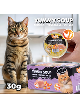 UNIQ PETS KARMA MOKRA DLA KOTA ROYAL CHICKEN rosół z kurczaka i warzyw 30 g x 8 szt