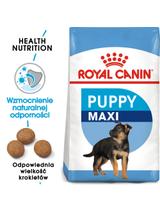 ROYAL CANIN Maxi Puppy 15kg karma sucha dla szczeniąt, od 2 do 15 miesiąca życia, ras dużych  + niespodzianka dla psa GRATIS!