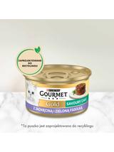 Purina Gourmet Gold Savoury Cake z jagnięciną i zieloną fasolką 48x85g
