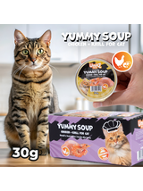 UNIQ PETS KARMA MOKRA DLA KOTA ROYAL CHICKEN rosół z kurczaka i kryla 30 g x 8 szt