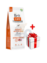 BRIT CARE Dog Hypoallergenic Adult Medium Breed Lamb 12kg + niespodzianka dla psa GRATIS!