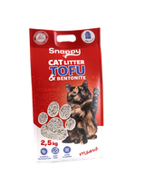 SNAPPY ŻWIREK DLA KOTÓW TOFU z bentonitem mix mleko 2,5kg